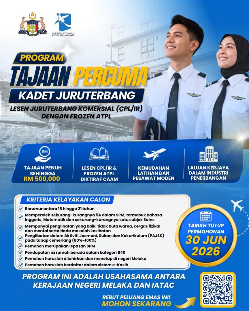 Sorotan berita: Dari Anak Melaka Ke Kokpit Dunia!